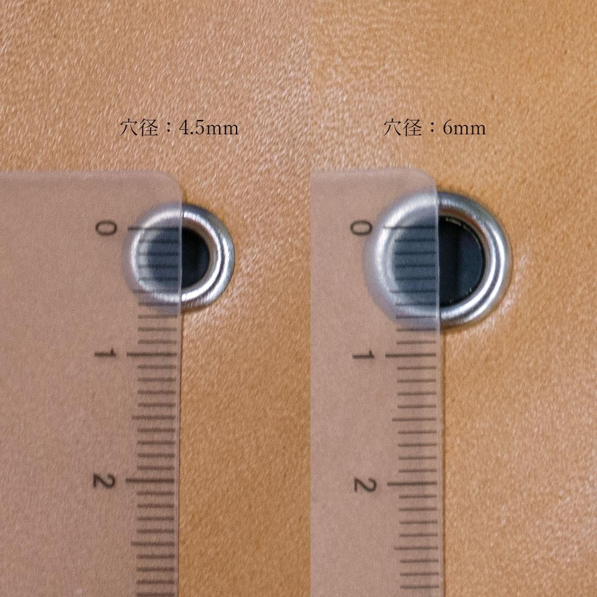 925 グロメット L ハトメ レザークラフト カスタム パーツ ハンドメイド シルバー925 グロメット L ハトメ フローラル ホール クロム