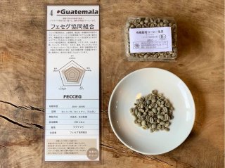 【10%オフ】【コーヒー生豆】有機栽培・グアテマラ産・フェセグ協同組合・200g~/1袋