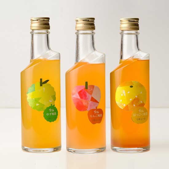 宝梅 フルーツ梅酒 3種セット（ゆず・りんご・はっさく梅酒） 商品画像