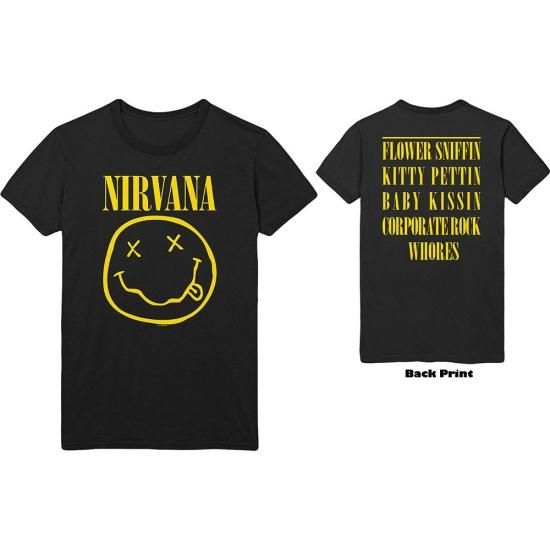 バンドTシャツ 通販 ニルヴァーナ Tシャツ NIRVANA ロックTシャツ 販売  グランジ,grunge,オルタナティヴ,オルタナ,パンク,スマイル,アメカジ,浜松市