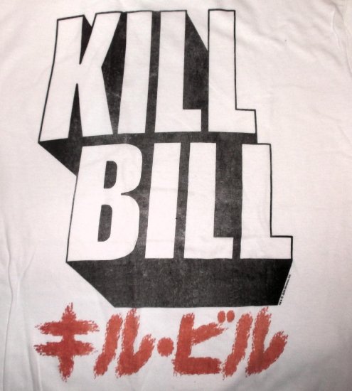 コピーライト入りKILL BILL映画ビンテージTシャツキルビル