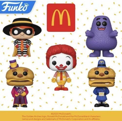 マクドナルド フィギュア 5p セット McDonalds FUNKO POP 5pcs マクドナルド フィギュア 5p セット McDonalds FUNKO POP 5pcs