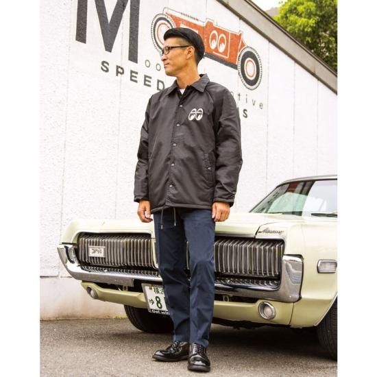 ムーンアイズ MOON Equipped アイシェイプ ボア コーチジャケット 黒