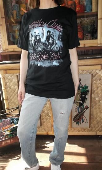 モトリー クルー Motley Crue Tシャツ GIRLS GIRLS GIRLS 公式 モトリー クルー Motley Crue Tシャツ GIRLS GIRLS GIRLS 公式