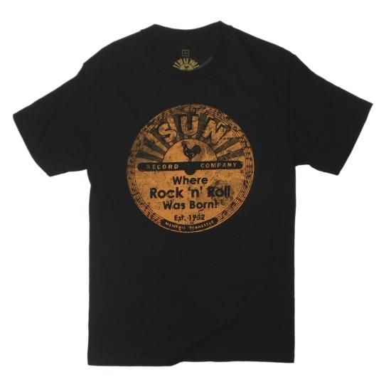 サン・レコード　Tシャツ　ビッグロゴ　ブラック　XLサイズ　ロックT 古着 サン・レコード Tシャツ ビッグロゴ ブラック XLサイズ ロックT 古着