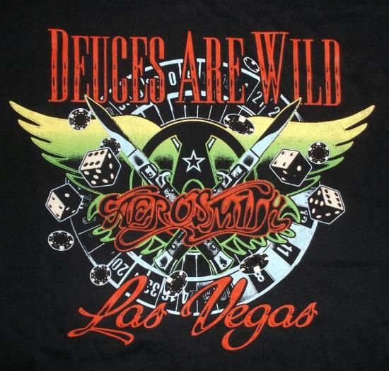 公式 エアロスミス Tシャツ AEROSMITH DEUCES ARE WILD, VEGAS 公式 エアロスミス Tシャツ AEROSMITH DEUCES ARE WILD, VEGAS