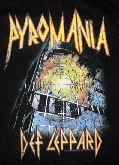 Def leppard  “Pyromania” バンドtシャツ　　デフレパード
