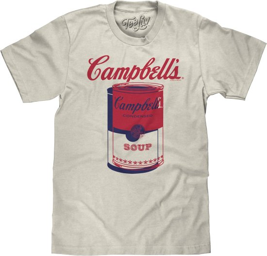 バンドTシャツ 通販 キャンベル スープ カンパニー Tシャツ CAMPBELLS アンディー・ウォーホル Andy Warhol pop art  ポップアート 清水食品 販売 ロナルド・レーガン アメリカ 企業ロゴ