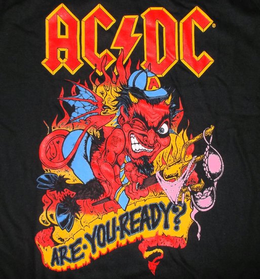 AC/DC エーシーディーシー Tシャツ ARE YOU READY? 正規品 ACDC ロック