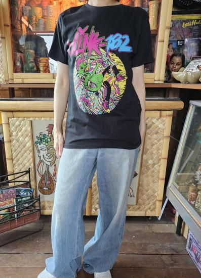 Blink182 Tシャツ　ネイビー　バンドTシャツ パンク Blink182 Tシャツ ネイビー バンドTシャツ パンク - メルカリ