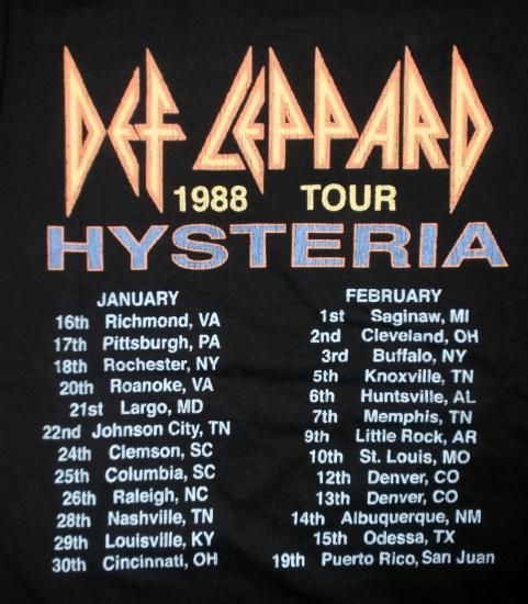 デフ・レパード(DEF LEPPARD) / ヒステリア(HYSTERIA) バンド