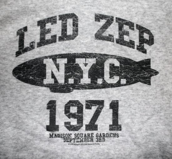 LED ZEPPELIN レッド・ツェッペリン ジップアップ フーディー パーカー バンド ブラック (メンズ M)   O5758