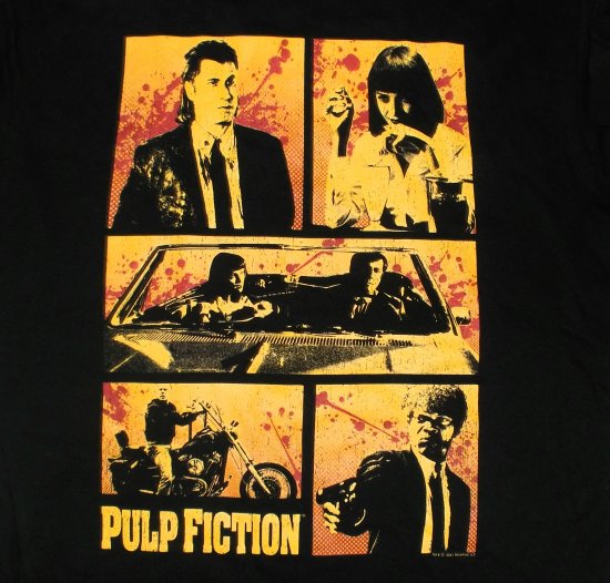 バンドTシャツ,通販,パルプフィクション,Pulp Fiction,Tシャツ,公式, クエンティンタランティーノ,ロックTシャツ,ムービー,映画Tシャツ
