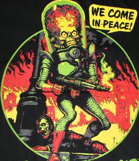 ロックTシャツ 通販 マーズ アタック Tシャツ Mars Attacks We Come In
