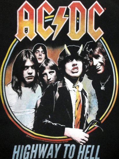エーシーディーシー AC/DC Tシャツ 地獄のハイウェイ 公式 ACDC ...