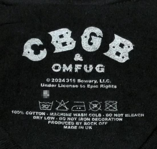 パンク tシャツ CBGB ロックTシャツ 公式 US punk パンク ロック