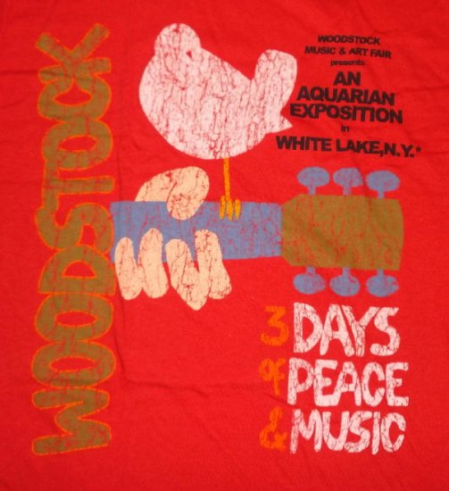 Woodstock　August 15,16,17,1969　ロングＴシャツ