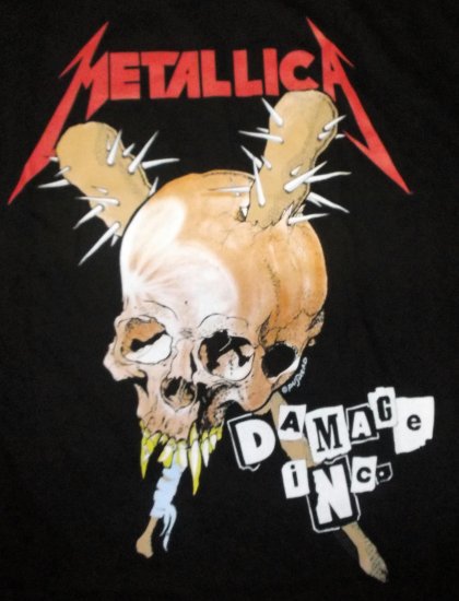 バンドTシャツ 通販 メタリカ Tシャツ METALLICA DAMAGE-INC 正規品 公式 パスヘッド スラッシュメタル