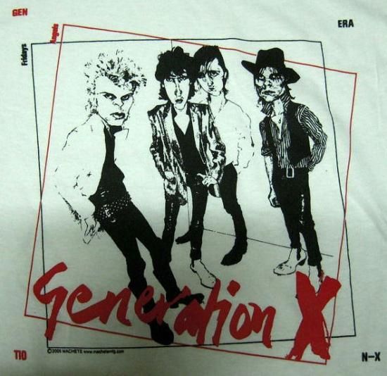 バンドTシャツ 通販 ジェネレーションX GenerationX Tシャツ バンドTシャツ 通販 ジェネレーションX GenerationX Tシャツ