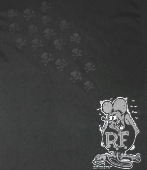 ラットフィンク Tシャツ Rat Fink Gray Fink 公式 スカルフライ