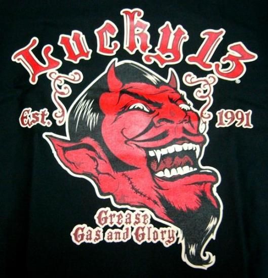 バンドTシャツ 通販 ラッキー13 LUCKY13 Tシャツ 販売,Red Devil