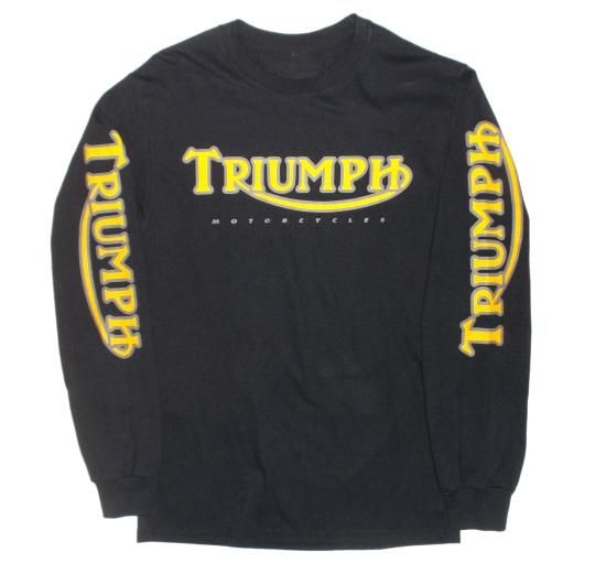 Triumph　長袖カットソー　90sビンテージ　Lサイズ トライアンフ TRIUMPH ロゴ 長袖 ロンTシャツ ,公式,エースカフェ
