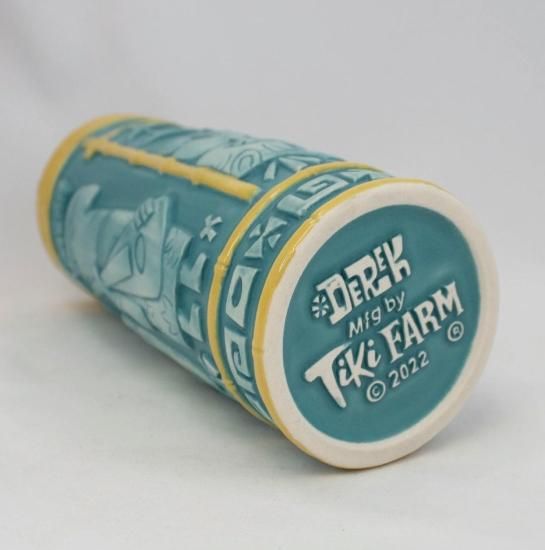 ★Tiki Farm ティキ マグ ISLAND BEAT TIKI MUG Tiki Farm ティキ マグ ISLAND STYLE TIKI MUG, GREEN WASH
