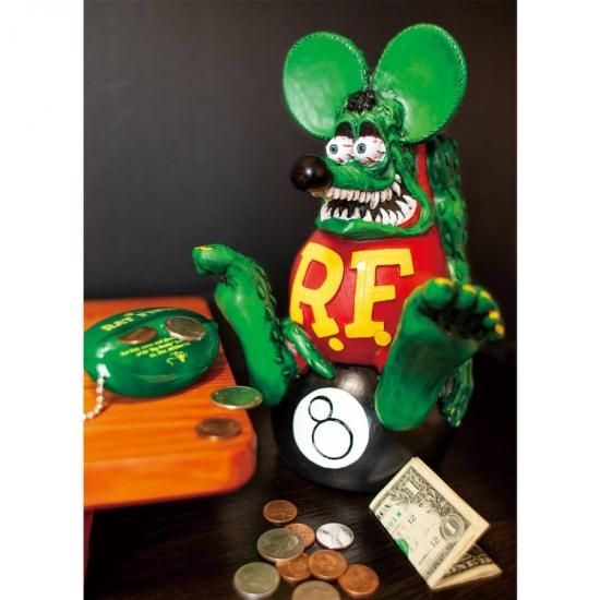 ラットフィンク Rat Fink コイン バンク (貯金箱) スタチュー人形 8ボール フィギュア