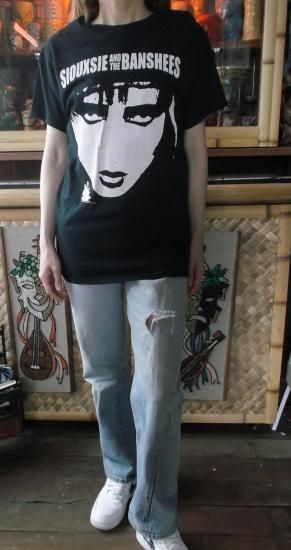 スージースー ビンテージ バンド Tシャツ スージー・アンド・ザ・バンシーズ シャツ、ヴィンテージ レア