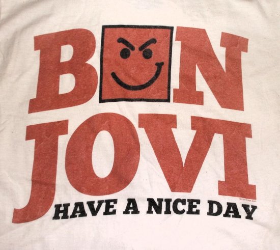 BON JOVI ボン ジョビ コピーライト バンドT ロックT Tシャツ
