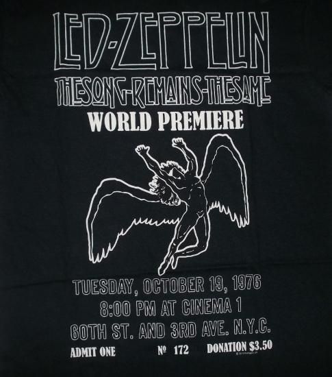 レッド ツェッペリン Led Zeppelin Tシャツ Song Remains the Same 綾野剛 公式 ハードロック,ヘヴィメタル,バンドTシャツ,ロックTシャツ,通販 レッド ツェッペリン Led Zeppelin Tシャツ Song Remains the Same 綾野剛 公式 ハードロック,ヘヴィメタル,バンドTシャツ,ロックTシャツ,通販