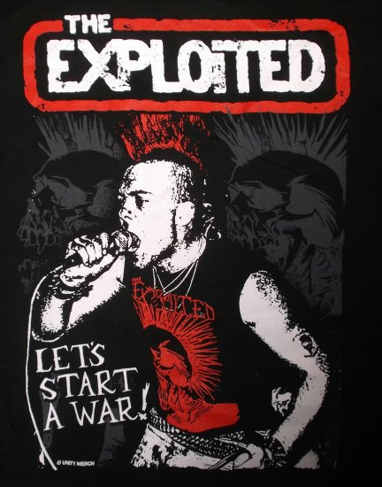 エクスプロイテッド パーカ EXPLOITED Let's Start A War 正規品  ハードコア,パンク,Tシャツ,バンドTシャツ,ロックTシャツ,通販