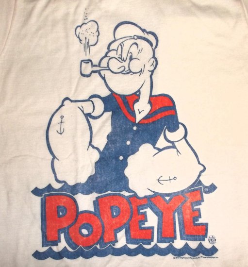 バンドtシャツ 通販 ポパイ Tシャツ Popeye 販売 ジョニーラモーン カートゥーン アメキャラ キャラクター