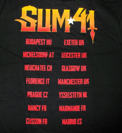 サム41 Tシャツ SUM41 OUT FOR  BLOOD,ロックTシャツ,公式,バンドTシャツ関連,ポップパンク,メロコア,ハードコア,パンク,Hard  Core,punk,us,hc,パンク,バンドTシャツ,通販