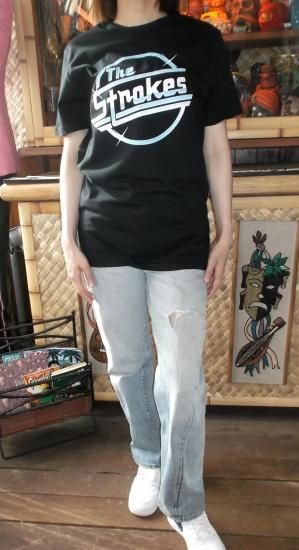 バンドTシャツ 公式 ザ・ストロークス Tシャツ The STROKES ロゴ バンドTシャツ 公式 ザ・ストロークス Tシャツ The STROKES ロゴ
