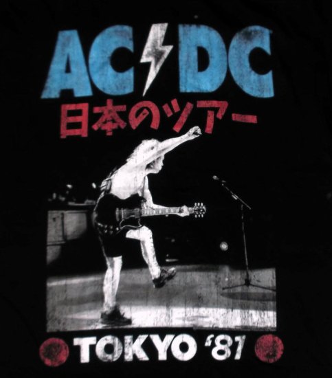 AC/DC エーシーディーシーＴシャツ TOKYO 81 正規品 ACDC 公式 HIGHWAY TO HELL ロック,バンドTシャツ,通販