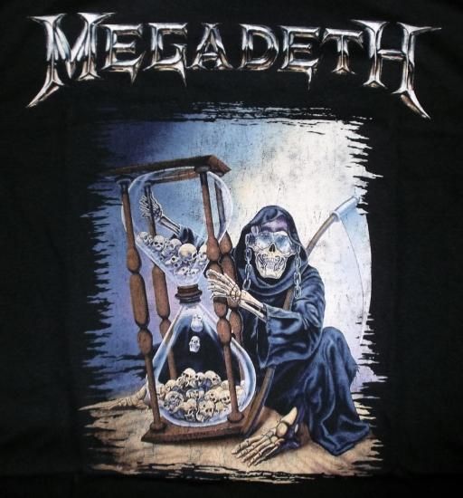 バンドTシャツ 公式 メガデス Tシャツ MEGADETH COUNTDOWN HOURGLASS 正規品,ロックTシャツ 13,サーティーン  スラッシュメタル