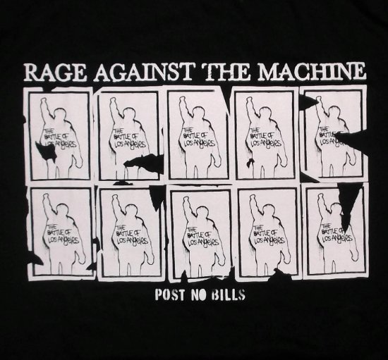 バンドTシャツ,ロックTシャツ,通販 レイジ アゲインスト ザ マシーン Tシャツ Rage Against The Machine POST NO  BILLS 正規品,ミクスチャー,パンク,punk