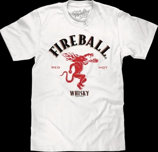 ファイアー ボール ウィスキー Tシャツ FIREBALL WHISKY DRAGON