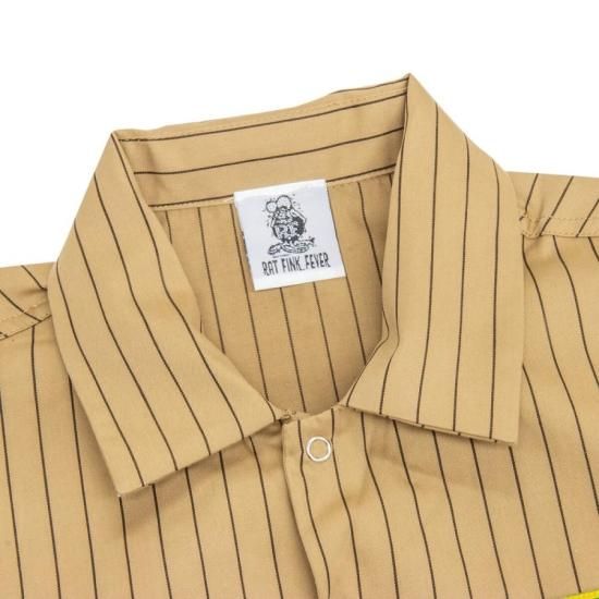 年末のプロモーション ラット フィンク ワーク スリーブ ショート ストライプ FINK RAT トップス