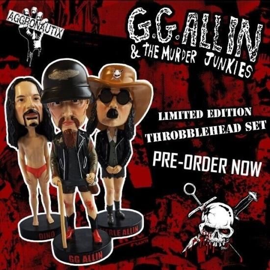 バンドTシャツ 通販 GGアリン アンド マーダー ジャンキーズ フィギュア 首振り GG ALLIN and the Murder Junkies Throbblehead 正規品 Bobble Head パンク,punk,ミュージシャン,Doll,人形,ドール,通販 バンドTシャツ 通販 GGアリン アンド マーダー ジャンキーズ フィギュア 首振り GG ALLIN and the Murder Junkies Throbblehead 正規品 Bobble Head パンク,punk,ミュージシャン,Doll,人形,ドール,通販