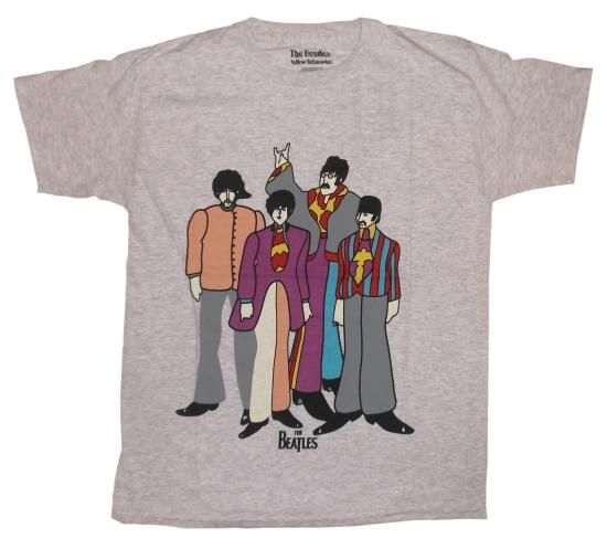 ザ・ビートルズ Tシャツ The BEATLES YELLOW SUBMARINE Grey
