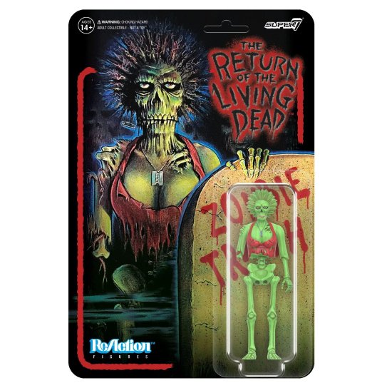 バタリアン パンク ゾンビ フィギュア THE RETURN OF THE LIVING DEAD ReAction Wave 1 Zombie  Trash SUPER7 正規品 TOYホラー,映画,DOLL,フィギュア,ドール,人形