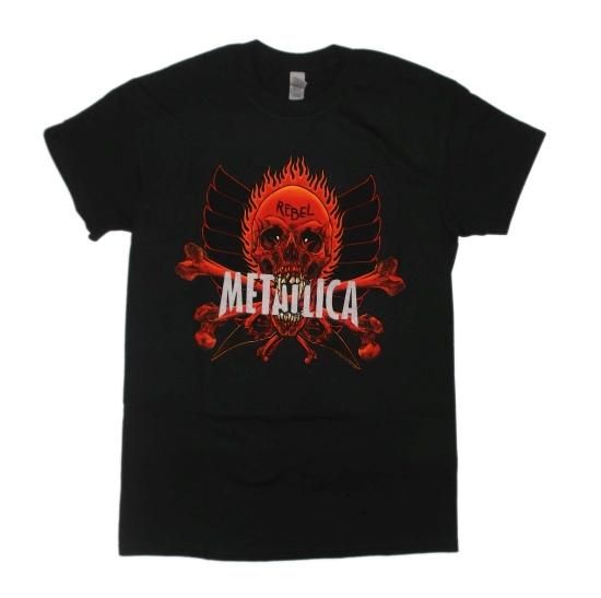 バンドTシャツ 通販 メタリカ Tシャツ METALLICA FLAMING Rebel