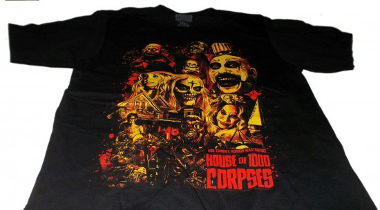 バンドTシャツ 通販 マーダー ライド ショー Tシャツ HOUSE OF 1000 CORPSES COLLAGE ART 正規品 映画 ロブ  ゾンビ 公式,ムービー,Tシャツ,ホラー映画