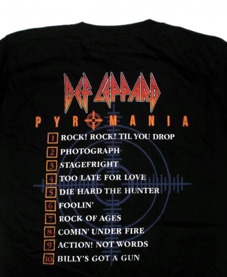 デフ レパード Tシャツ Def Leppard Pyromania 正規品 パイロ
