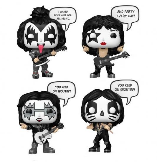 キッス フィギュア 4体セット KISS Rock and Roll All Nite Pop
