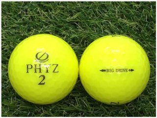 【ランク Ｍ級】 BRIDGESTONE ブリヂストン PHYZ BiG DRIVE 2017年モデル イエロー Ｍ級 ロストボール 中古 ゴルフボール 1球バラ売り