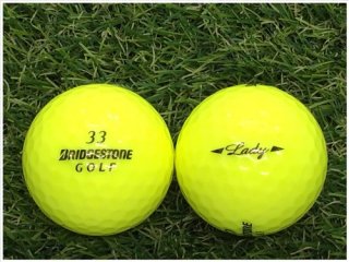 【ランク Ｓ級】 BRIDGESTONE ブリヂストン LADY 2015年モデル イエロー Ｓ級 ロストボール 中古 ゴルフボール 1球バラ売り
