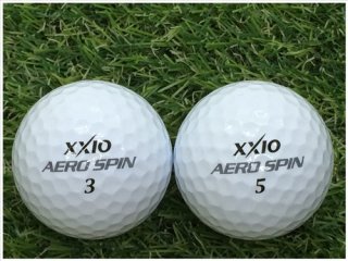 【ランク Ｓ級】 XXIO ゼクシオ AERO SPIN 2013年モデル ホワイト Ｓ級 ロストボール 中古 ゴルフボール 1球バラ売り